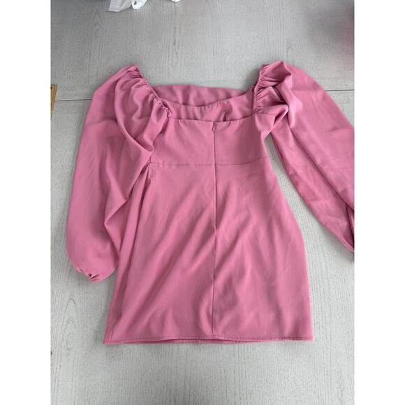 Princess Polly Lillie Long Sleeve Mini Dress Barbiecore Baddie R - Picture 6 of 6